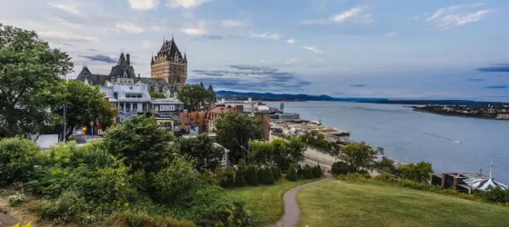 Explore the parks around Quebec City for a view of the city
