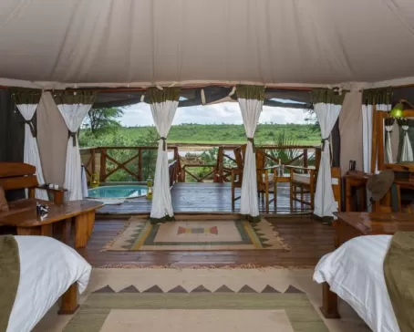 The beautiful Elephant Bedroom camp in Samburu Reserve