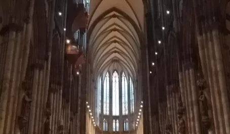 Inside of the cathedral.