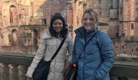 My friend and I at the Heidelberg Castle
