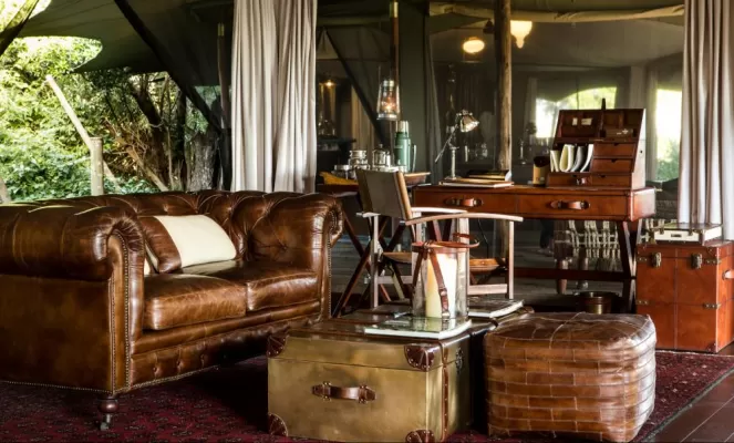Intimate luxury at the Mara Plains Camp