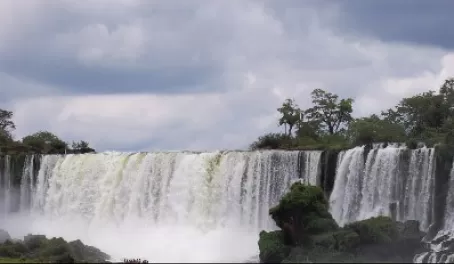 Awesome power of Iguazu Falls