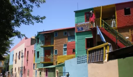 Colorful local dwellings