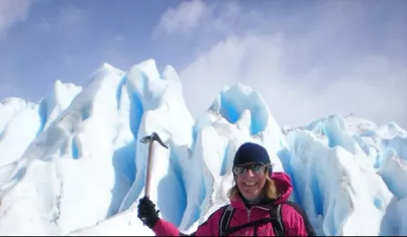 Intrepid glacier explorer!