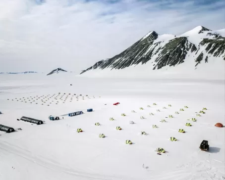 Union Glacier Camp. Courtesy Christopher Michel, Antarctic Logistics & Expeditions