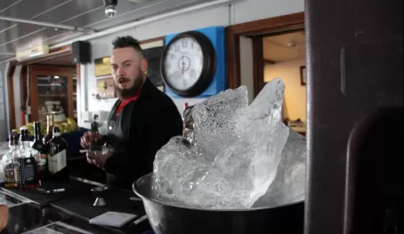 Antarctic ice at the bar