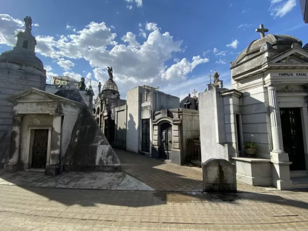 The Recoleta Cemetery in Buenos Aires.