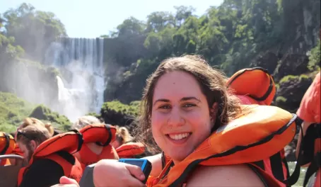 Boat ride in Iguazu Falls
