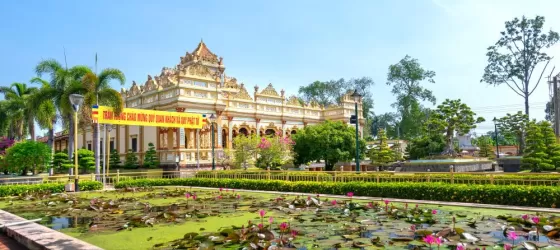 The Vinh Trang Temple in My Tho