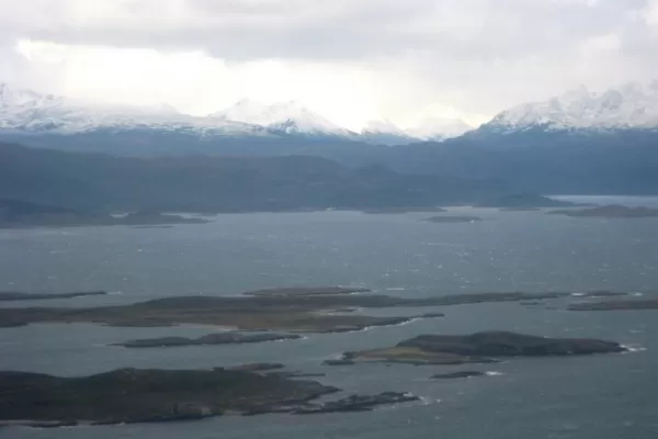 first view of Patagonia as we approached Ushuaia