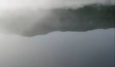 Reflection below the fog