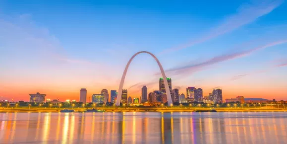 View the iconic arch when you visit St. Louis, gateway to the west