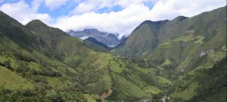 Panorama view in Ecuador