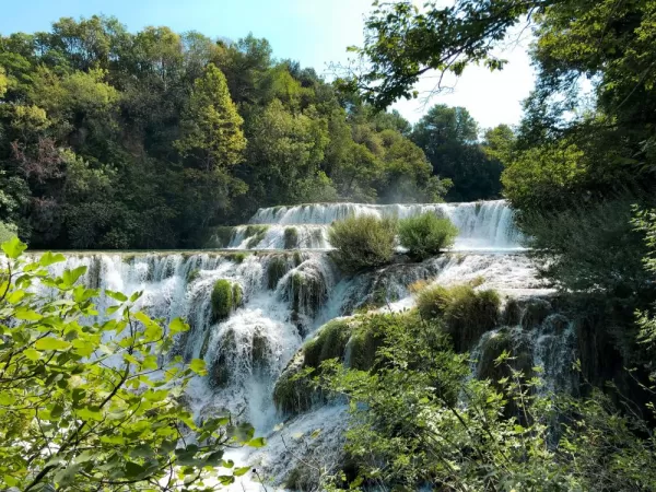 Gorgeous waterfalls at Krka