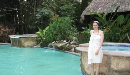 The pool at Hacienda Tijax