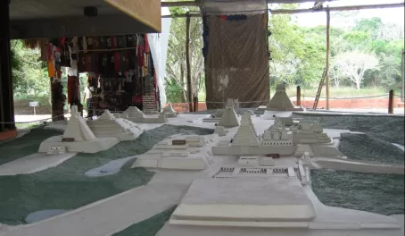 Arriving at Tikal - A model of the ruins