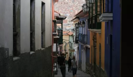 side streets of La Paz