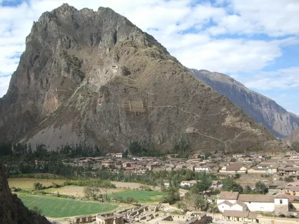 Looking out over Ollantaytambo