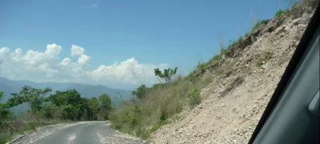 Our road from Mixco varied from a newly paved road