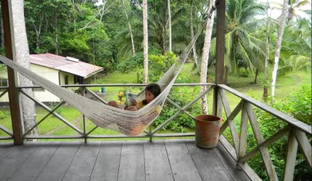Day 4: porch at pacuare lodge
