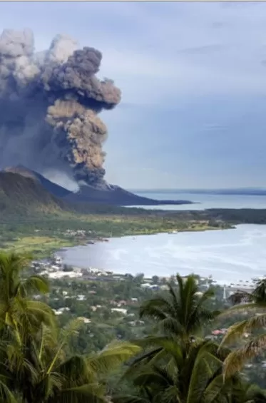 The 1994 eruption of the Tuvurvur Volcano