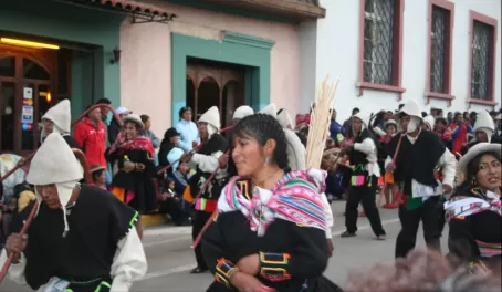 The parade in Puno