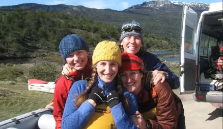 Adventure Lifers go canoing at Tierra del Fuego