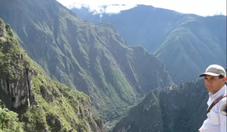Our guide at Machu Picchu