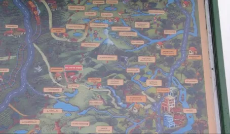 Map of the Sangay National Park