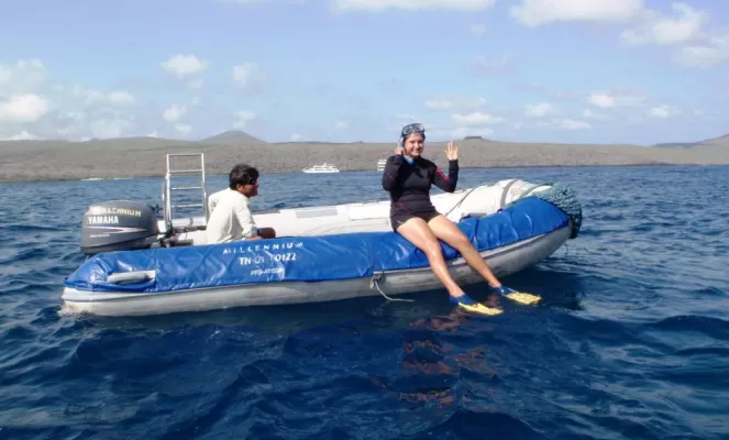 Going snorkeling in the Galapagos