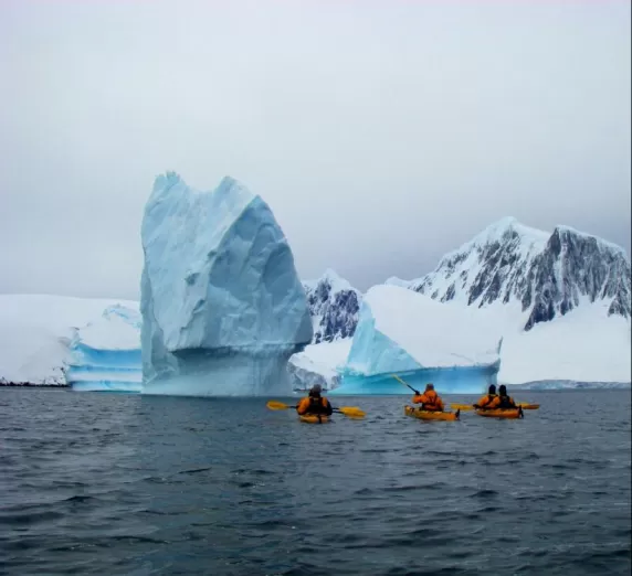 Icebergs in the harbor of Port Lockroy