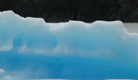 such blue ice from the glacier