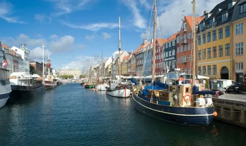 Port city of Copenhagen, Denmark