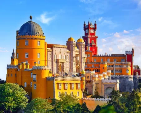 Palace of Pena in Sintra. Lisbon, Portugal