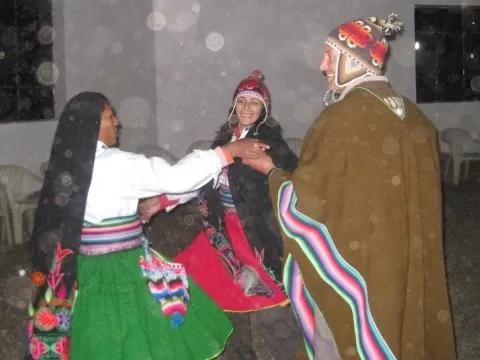 Dancing at the Lake Titicaca Party