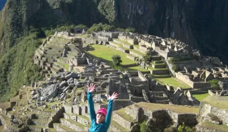 After 4 days, I'm ecstatic to finally see Machu Picchu