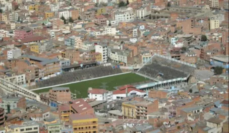 a stadium in La Paz
