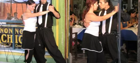 Caminito restaurant staff dance the Tango