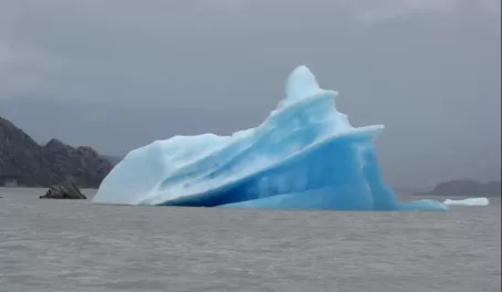 An iceberg on Grey Lake, a fallout of Grey Glacier