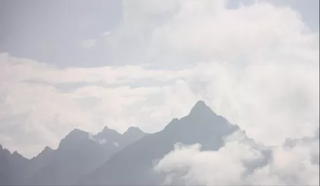 Mountains surrounding Machu Picchu