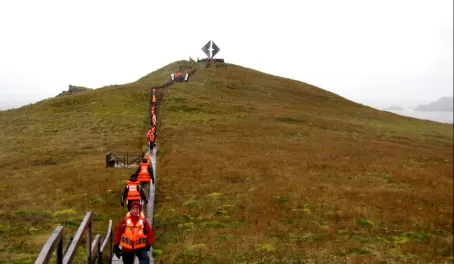Cape Horn: Walking to the memorial of lost sailors
