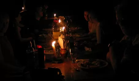 Dinner at the Selva Bananito Lodge