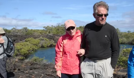 Mom and Dad enjoying the Galapagos