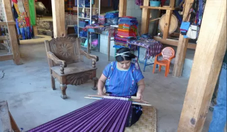 Weaving by hand