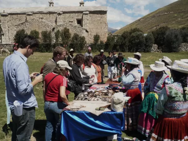 Market in Colca Canyon during homestay