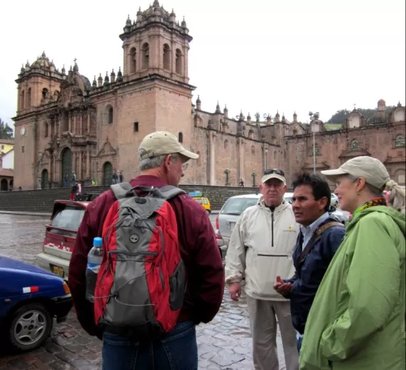 our guide Ayul takes us on Cusco city tour