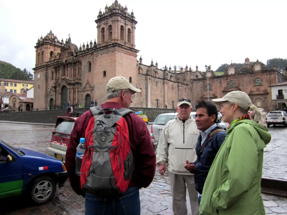 our guide Ayul takes us on Cusco city tour
