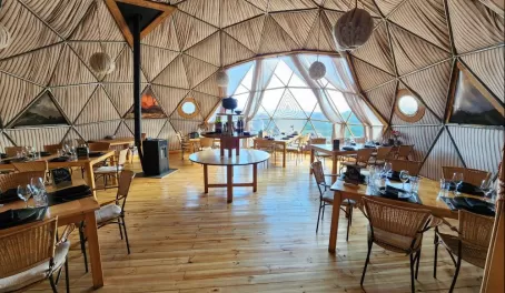 Dining dome at Ecocamp