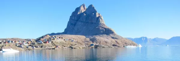 Uummannaq heart-shaped mountain