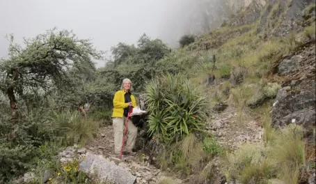 Trekking through Peru